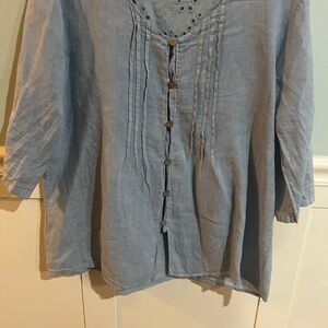 Lingo L’Arno vintage Italian linen blouse